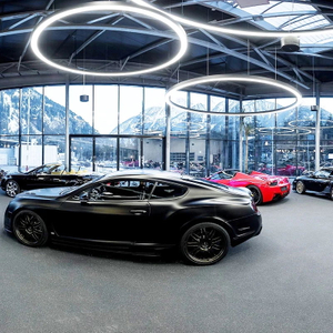 6880 Aluminum Hollow Round Pendent Light