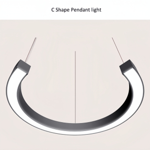 Elegant 6880 Aluminum C-Shaped Indoor Lamp
