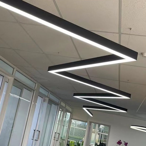 Elegant Aluminum LED Fold-Line Hanging Lamp 