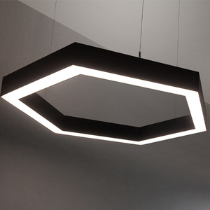 Elegant LED Hollow Hexagon Light for Office 