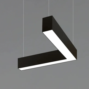 2ft L Shape Aluminum Arrow Linear Pendant Light