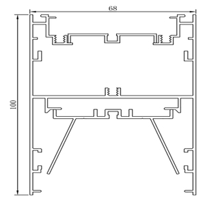 3000k Up and down Aluminum linear wall light